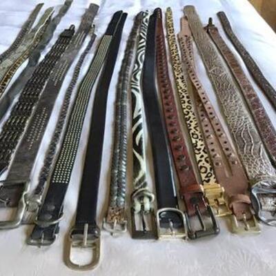 C111 - Group of 18 Various Women's Belts