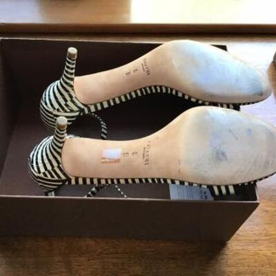 C113 - Coach Shoes w/ Box Size 8 M "Marci Stripey"