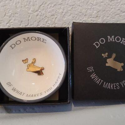 Lot 9: Wood Dolphin Deco and New Deco Small Bowl