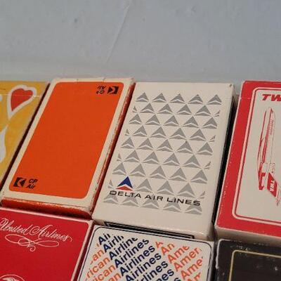 Lot 10: Assorted Vintage AIRLINE Playing Cards