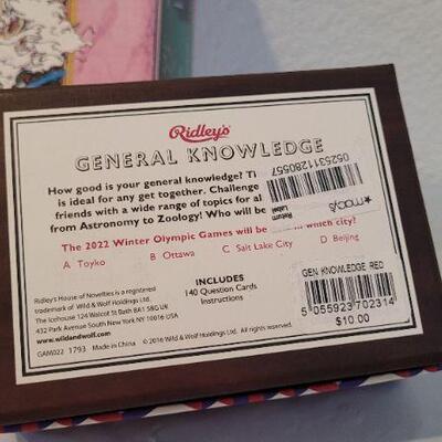 Lot 16: New GENERAL KNOWLEDGE Trivia + Used Card Shuffler