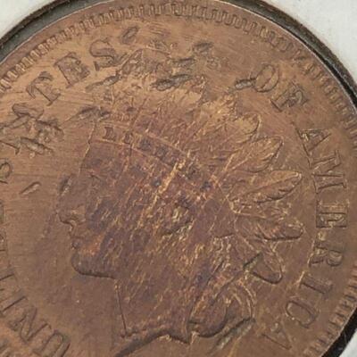 Lot 1 - 1873 Indian Head Penny