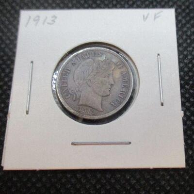 Lot 33 - 1913 Barber Dime