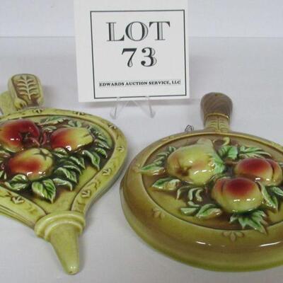 2 Vintage Matching Lefton Kitchen Wall Plaques