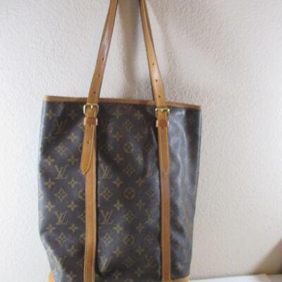 LOUIS VUITTON BUCKET GM SHOULDER BROWN TOTE SHOULDER BAG MONOGRAM SP0919 