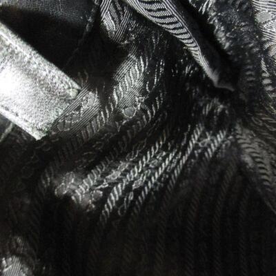Black Canvas and leather Prada Handbag