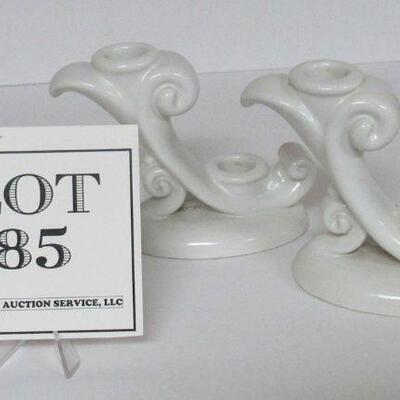 Abingdon Pottery Double Candleholders