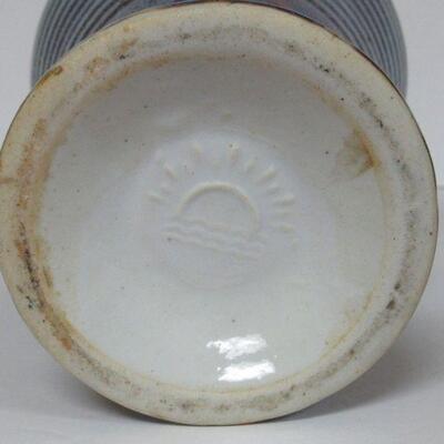 Vintage Drip Glaze Pottery Vase
