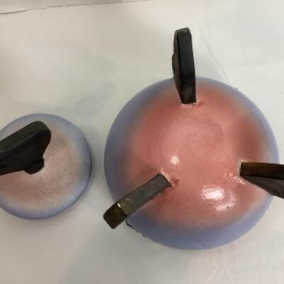 K - 101. Raku Pottery with Natural Fibers