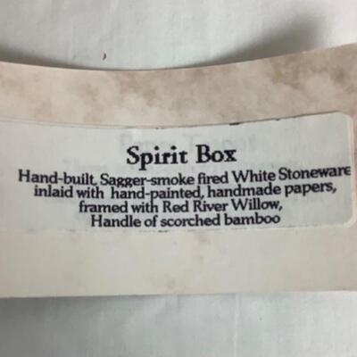 K - 102 Signed by Christine Adcock, Hand- built Spirit Box