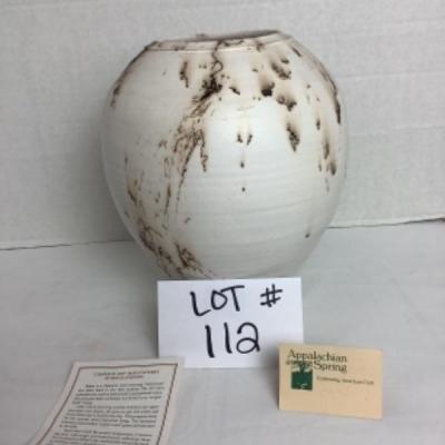 K - 112  â€œ Copper Flash â€œ Raku Pottery by Bruce Johnson