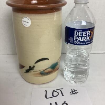 K - 113 Signed Glazed Pottery Vase by Steve Briggs of Coal Creek Canyon