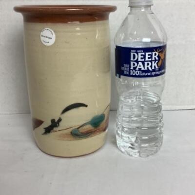 K - 113 Signed Glazed Pottery Vase by Steve Briggs of Coal Creek Canyon