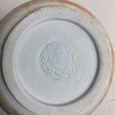 K - 120 Artisan Signed Raku Pottery Jar 