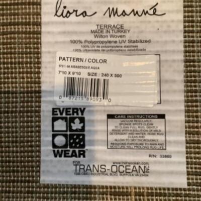P - 121  Liora  MannÃ©, â€œ Terrace â€ Rug, UV Stabilized 