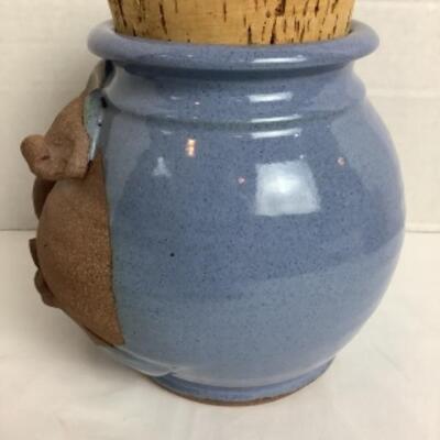 K - 123  Pottery, â€œ Pig Out â€œ Pig Cookie Jar