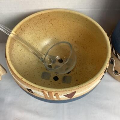 K - 128 Three Pieces Of Pottery Created / Signed by the Craftsman Schlag