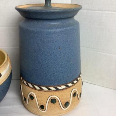 K - 128 Three Pieces Of Pottery Created / Signed by the Craftsman Schlag