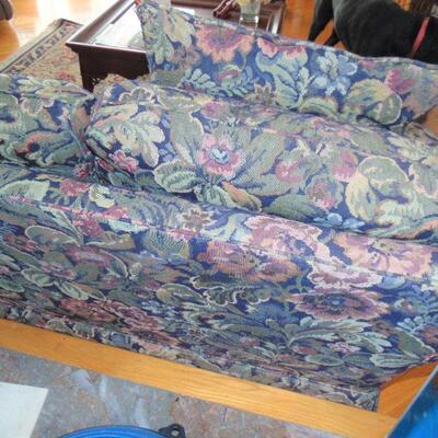 Upholstered Overstuffed Sofa