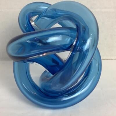 K - 131  Hand Blown Glass Knot by SKLO 