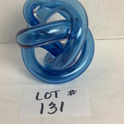 K - 131  Hand Blown Glass Knot by SKLO 