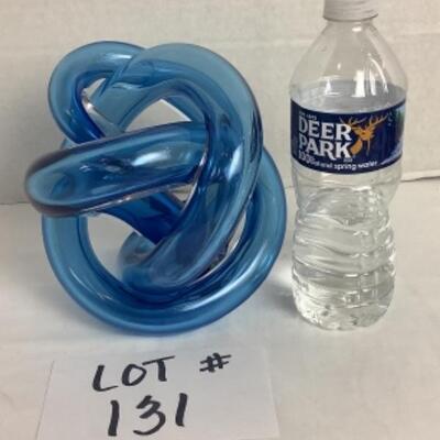 K - 131  Hand Blown Glass Knot by SKLO 