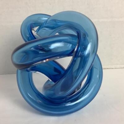 K - 131  Hand Blown Glass Knot by SKLO 