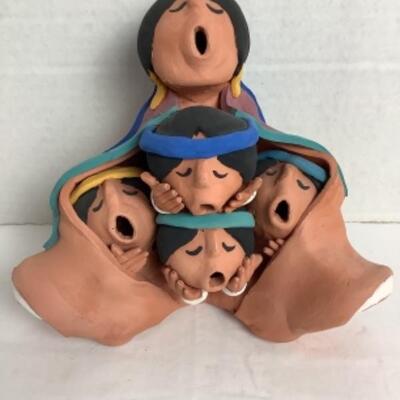 K - 134  Signed by Pottery/Clay Artist Juan Sandoval aka Joshua Abraham