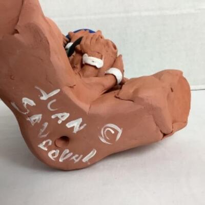 K - 134  Signed by Pottery/Clay Artist Juan Sandoval aka Joshua Abraham