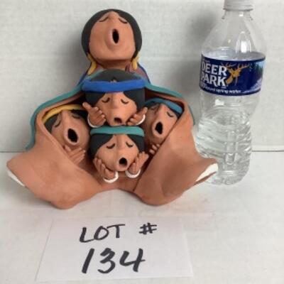 K - 134  Signed by Pottery/Clay Artist Juan Sandoval aka Joshua Abraham