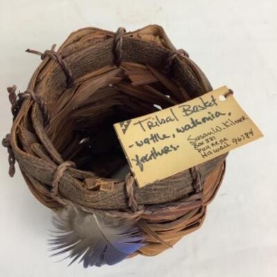 K - 138 Hand Crafted Tribal Basket by Susan W. Kilmer  