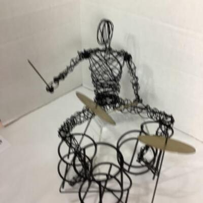 N -153. Signed by Thomas Abstract Wire Drummer