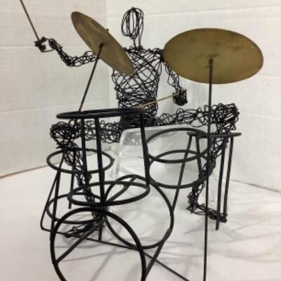 N -153. Signed by Thomas Abstract Wire Drummer