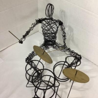 N -153. Signed by Thomas Abstract Wire Drummer