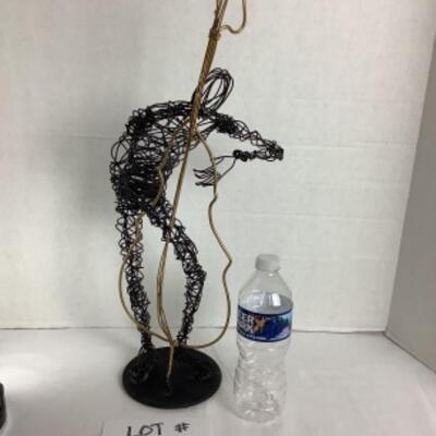 N - 154  Signed by Thomas, Abstract Statue Upright Base 