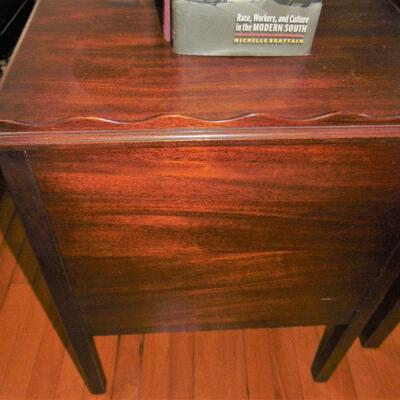 Antique Phonograph Mahogany Table