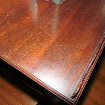 Antique Phonograph Mahogany Table
