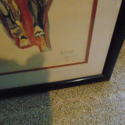 Willie Shoemaker Autographed Print
