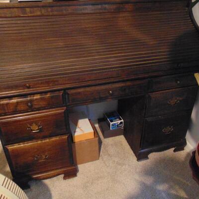 Vintage Roll Top Desk