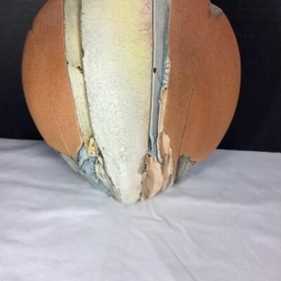 N - 159 Signed / Created by Karl Yost  Tricolored Pottery Vase 