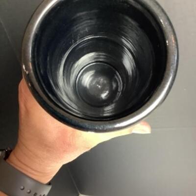 N - 160 Artisan Signed Stoneware Vase  ( Kimos â€˜87 ? ) 