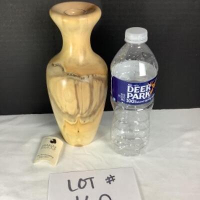 N - 162 Artisan Crafted Aspen Wood Bud Vase 