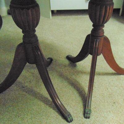 Antique Double-Pedestal Hall Table