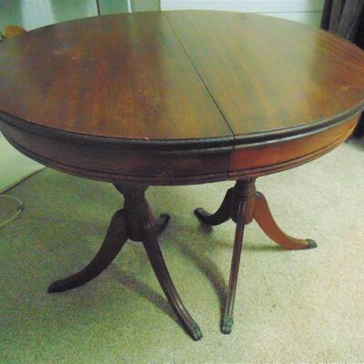 Antique Double-Pedestal Hall Table