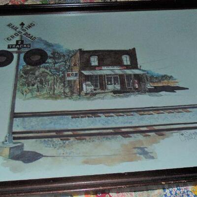 Signed Print of I.G. Wallace Store in Charlotte