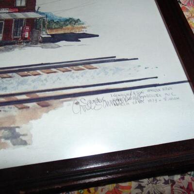 Signed Print of I.G. Wallace Store in Charlotte