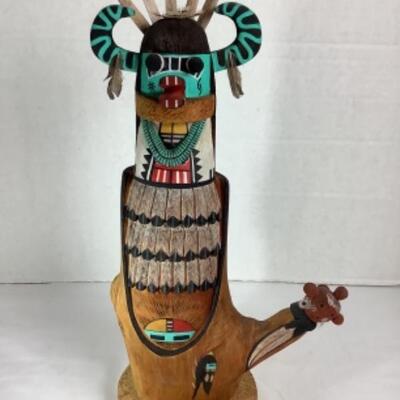 N - 170 Hopi Kachina Doll Signed / Crafted by Alfred K Honeyestewa