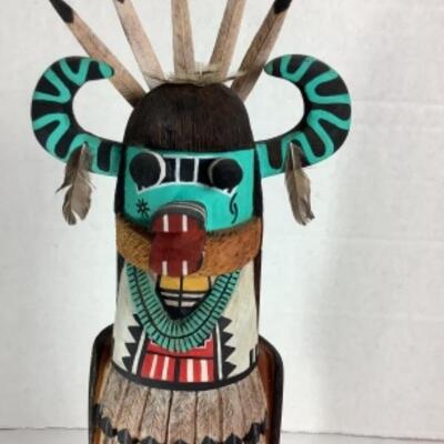 N - 170 Hopi Kachina Doll Signed / Crafted by Alfred K Honeyestewa