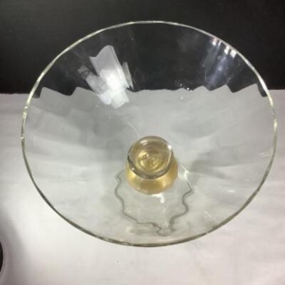 N - 174 Union Street Glass Co. Manhattan Center Piece Pedestal Bowl
