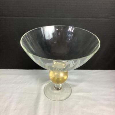 N - 174 Union Street Glass Co. Manhattan Center Piece Pedestal Bowl